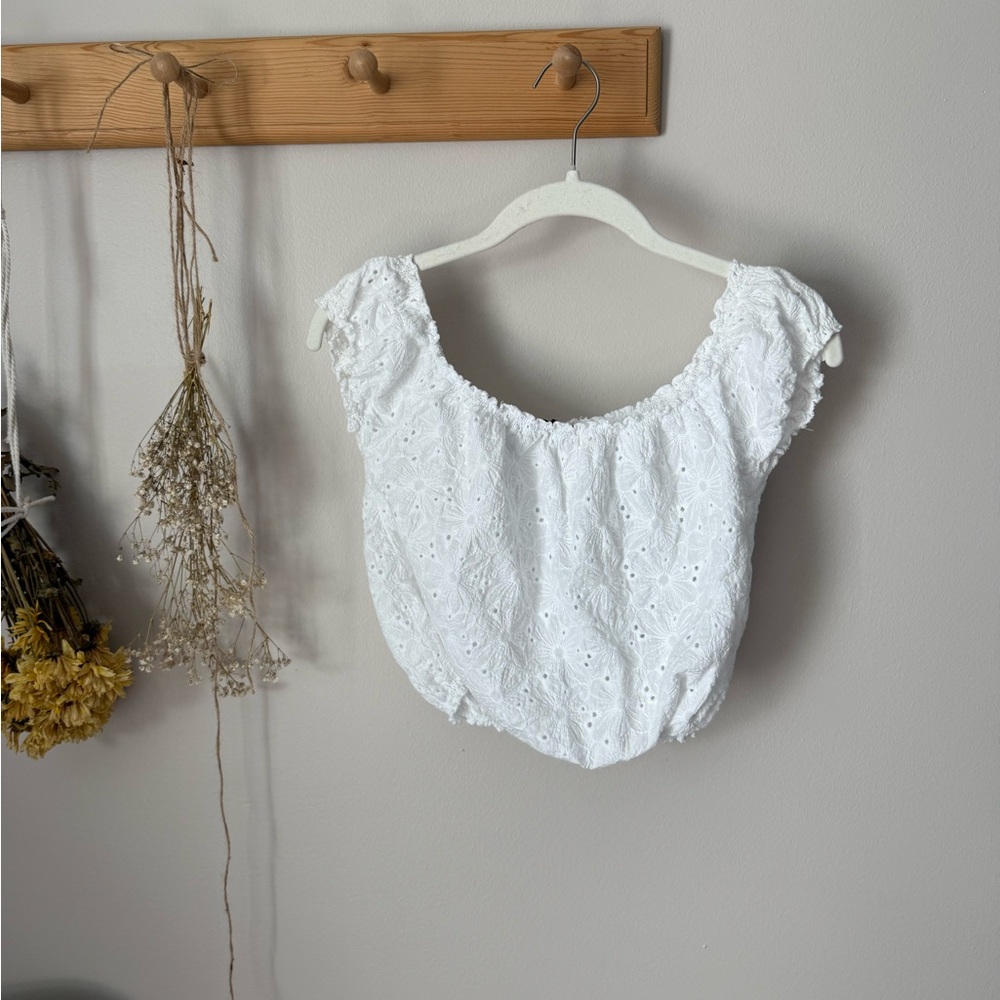 Brandy Melville Eyelet Top